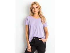 Dámské tričko s výstřihem na zádech model 18439303 violet lila - FPrice