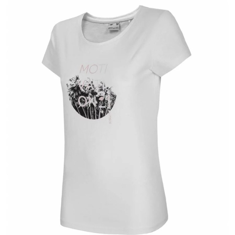 Dámské tričko s&nbsp;krátkým rukávem TSHIRT SS21 model 15782879 - 4F - Doplňky čepice, rukavice a&nbsp;šály