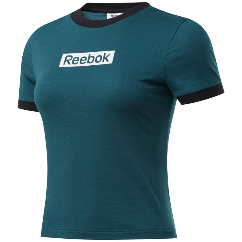 Dámské krátké tričko model 18647107 tmavě zelené - Reebok - Dámské trika