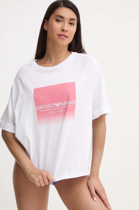 Dámské tričko bílé model 19916477 - Emporio Armani