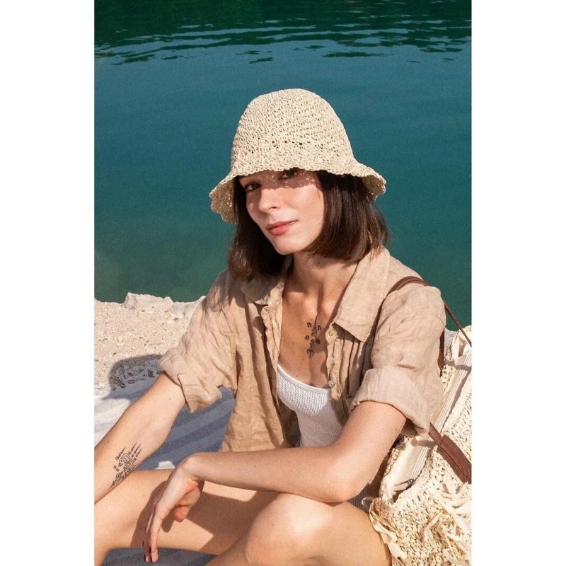 Dámský klobouk béžový model 22346344 - Art of polo
