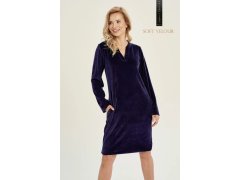 Dámská velurová tunika Tmavě modrá model 22011570 - Taro