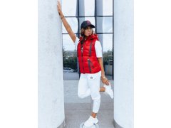 Dámská prošívaná vesta model 22045077 červená - FashionStreet