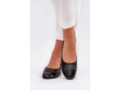Dámské balerínky model 21327444 Černá - VINCEZA