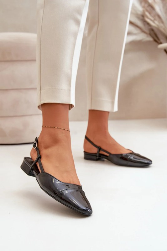 Balerinky model 21722976 černé Step in style - SWEET SHOES
