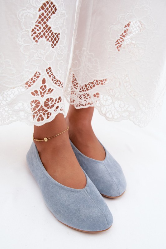 Dámské baleríny modré model 22305668 - SWEET SHOES