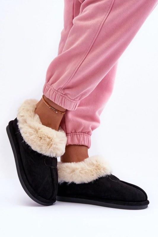 Dámské pantofle model 20527815 Černá s ecru Step in style - Inello