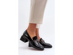 Dámské polobotky na podpatku Černá model 21441491 - Inello