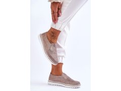 Dámské polobotky model 21886412 Zlatá beige - EVENTO