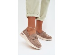 Polobotky semišové model 22173068 béžová - JEZZI