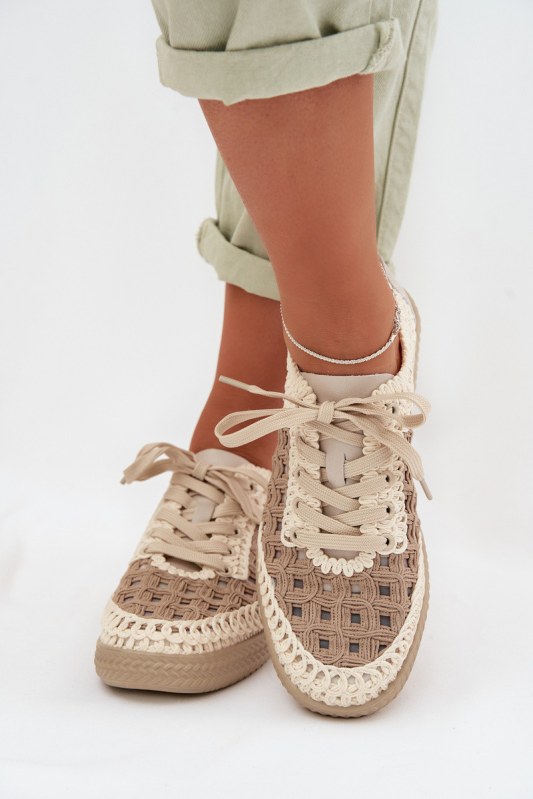 Dámské polobotky model 22369838 béžové D&A - SWEET SHOES