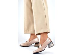 Lodičky na sloupku model 21133316 béžové - Primo