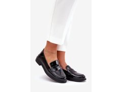 Dámské mokasíny model 21165774 Černá - VINCEZA