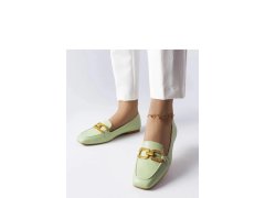 Dámské mokasiny model 21184639 zelené Solea - SWEET SHOES
