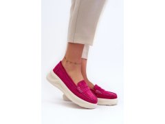 Dámské mokasíny model 21184641 fuchsia Step in style - SWEET SHOES