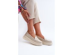 Dámské mokasíny krémové model 22084607 - SWEET SHOES