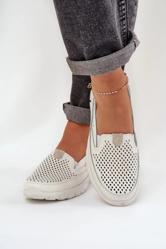 Mokasiny model 21133314 krémové Step in style - SWEET SHOES