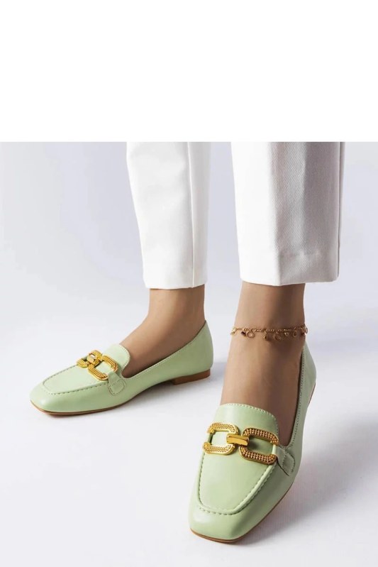 Dámské mokasiny model 21184639 zelené Solea - SWEET SHOES