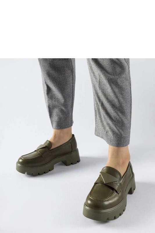 Dámské mokasíny model 21865033 Khaki tmavě zelená Solea - Inello - Dámské spodní prádlo kalhotky