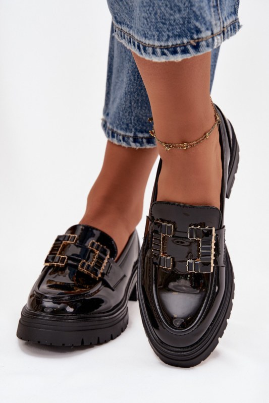 Dámské lakované mokasiny černé model 22036012 - SWEET SHOES - Dámské spodní prádlo kalhotky