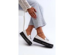 Mokasiny model bílé Step in style model 22041113 - Inello 2