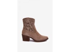 Boty na podpatku model 20646529 hnědé Step in style - Inello 2