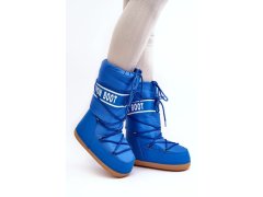 Dámské vysoké boty do sněhu modré model 20976125 - SWEET SHOES 3