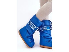 Dámské vysoké boty do sněhu modré model 20976125 - SWEET SHOES 5
