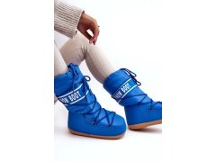 Dámské vysoké boty do sněhu modré model 20976125 - SWEET SHOES 7