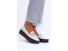 Dámské mokasíny / Bílá s&nbsp;černou model 21103427 - S.Barski 1