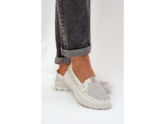 Mokasiny model 21133314 krémové Step in style - SWEET SHOES 2
