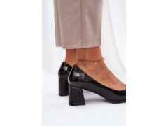 Dámské lodičky na podpatku Černá model 22260586 - VINCEZA 2