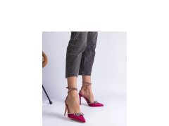 Dámské lodičky na jehlovém podpatku Tmavě růžová - shoes model 21321782 4