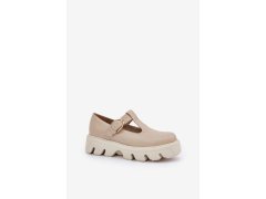 Dámské polobotky Béžová s&nbsp;ecru model 21389253 - Zazoo 1