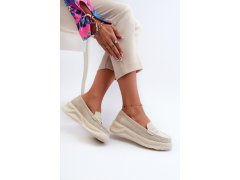 Dámské mokasíny krémové model 22084607 - SWEET SHOES 3
