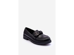 Kožené mokasíny model 22097963 černé - S.Barski 1
