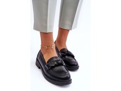 Kožené mokasíny model 22097963 černé - S.Barski 4