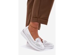 Kožené polobotky model 22182676 bílé - S.Barski 2
