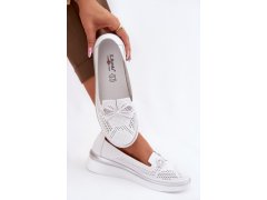 Kožené polobotky model 22182676 bílé - S.Barski 7