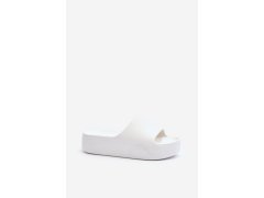 Dámské žabky na tlusté podrážce bílé model 22186926 - SWEET SHOES 3