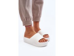 Dámské žabky na tlusté podrážce bílé model 22186926 - SWEET SHOES 4