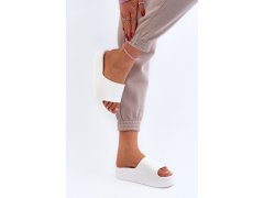 Dámské žabky na tlusté podrážce bílé model 22186926 - SWEET SHOES 6