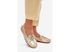 Dámské mokasíny zlaté model 22251510 - SWEET SHOES 2