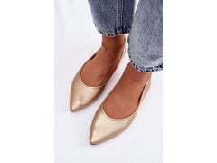 Dámské baleríny z&nbsp;eko kůže zlaté model 22401221 - SUPER MODE 4