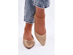Dámské baleríny z&nbsp;eko kůže zlaté model 22401221 - SUPER MODE 6