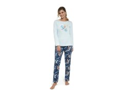 Dámské pyžamo model 18409070 Birds modrá mix - Cornette