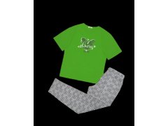 Dámské pyžamo model 19001978 zelená s potiskem - Karol