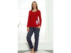 Dámské pyžamo K11056 červené - La Penna