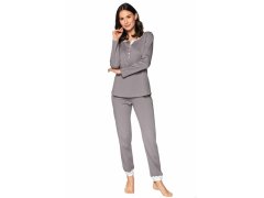 Luxusní dámské pyžamo model 16167173 šedé - Cana