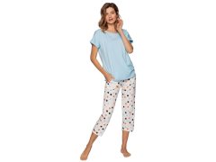 Luxusní dámské pyžamo model 17125219 modré - Cana
